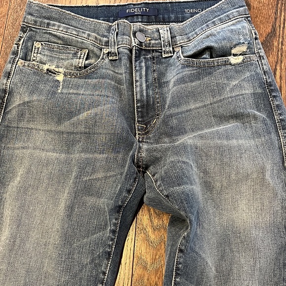 FIDELITY Men’s Torino Monterey Distressed Stretch Jeans NWOT SZ 31 - Picture 2 of 11